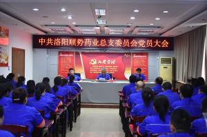 洛陽順勢藥業(yè)有限公司黨總支召開黨員大會(huì) 會(huì)議選舉產(chǎn)生新一屆總支委員會(huì)